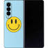 Blue Happy Face Galaxy Z Fold4 5G Skin
